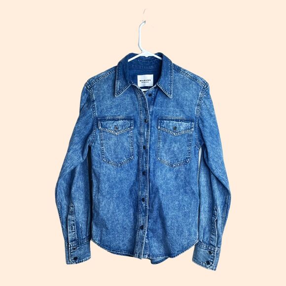 Isabel Marant Denim Shirt Jacket - Picture 2 of 5